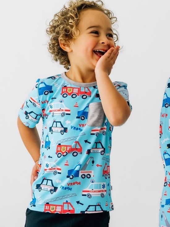 Little Sleepies Other - Little Sleepies To the Rescue Pocket Tee NIB size 4T
